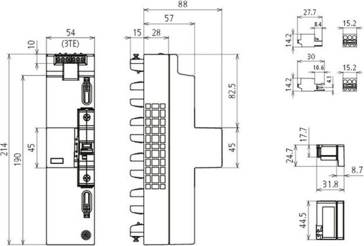 Produktbild Dehn DSH ZP 2 LSG A TT 25 DSH ZP 2 LSG A TT 255 ÜSS Kombi-Ableiter