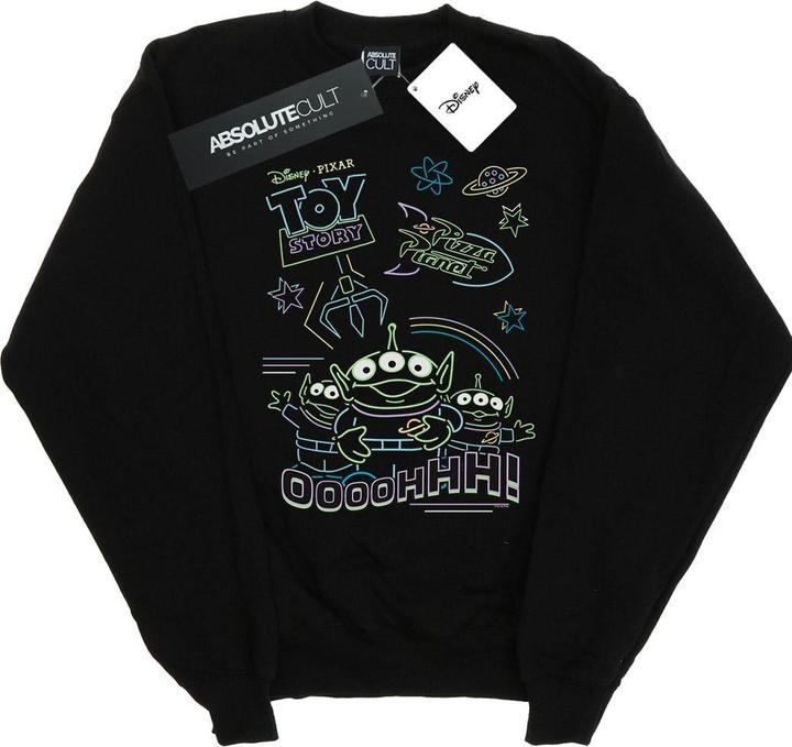 Disney Toy Story Neon Little Green Men Sweatshirt (L)