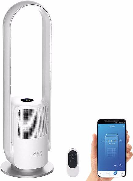 Actual product image Sichler Rotorless 360° fan with WLAN, app, voice control, timer, 35 W