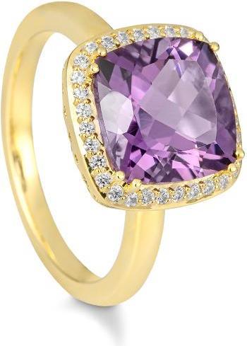 Produktbild Breuning RING - E.AMETHYST/Brill. 0,208 Ct. H/si (54, 585/14 K Gold)