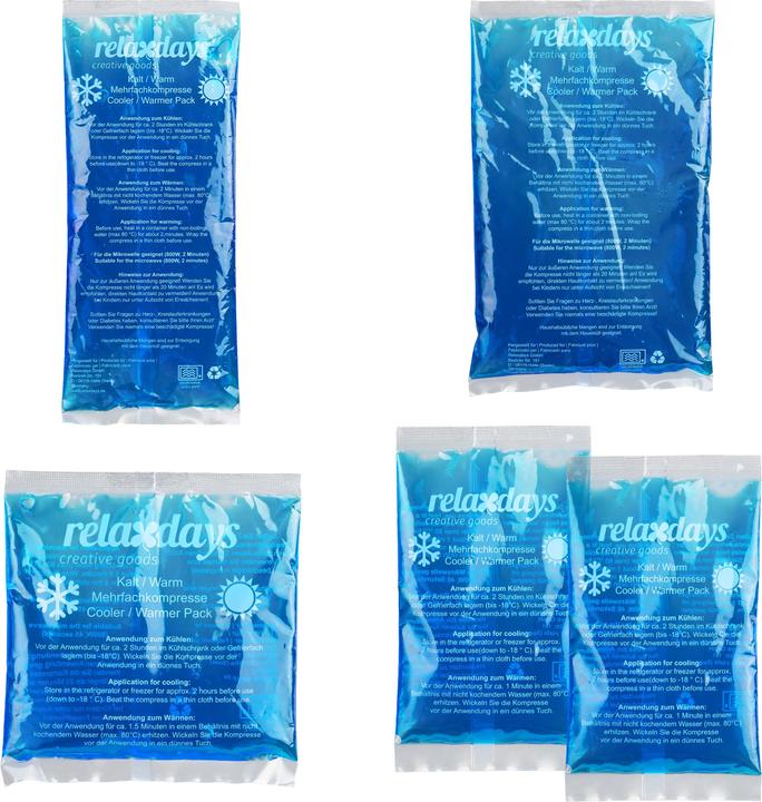 Image du produit Relaxdays Kit de compresses réfrigérantes (1 x, 450 ml, 1210 g)