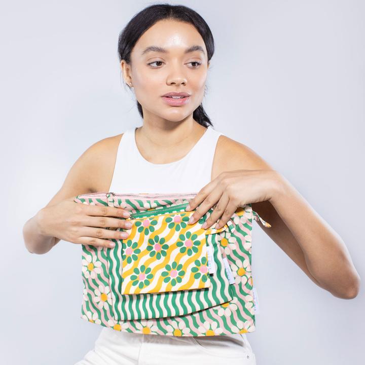 Produktbild Kind Bag Pouches 3-Pack Wavy Daisy