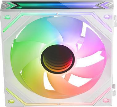 Mars Gaming Ventilateur Boitier Mf-Linkfinity RGB 12cm (Blanc) (120 mm, 1 x)