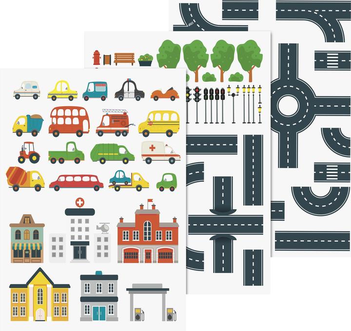Produktbild Heyda Bastelset Fahrzeuge 3 Bogen, A4