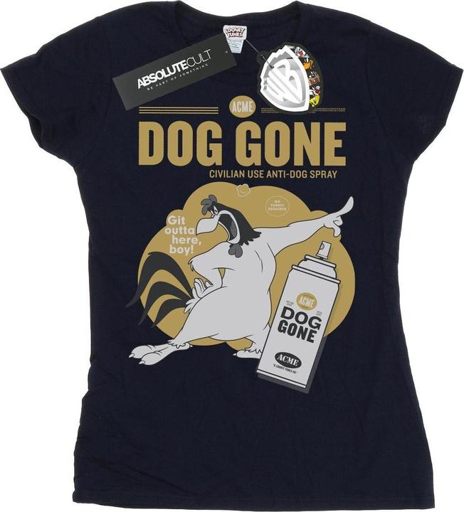 Actual product image Looney Tunes Womens/Ladies Foghorn Leghorn Dog Gone Cotton T-Shirt (S)