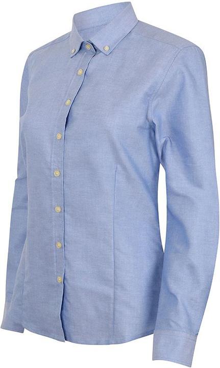 Produktbild Henbury Modern Langarm Oxford Bluse (XS)