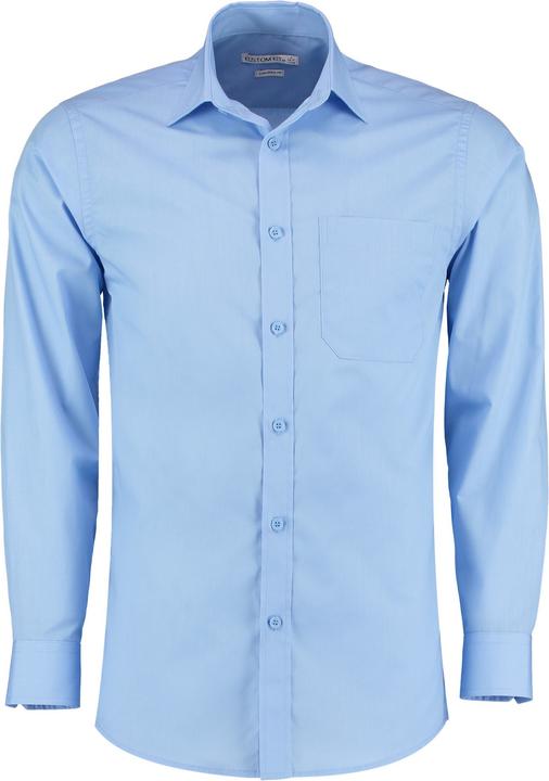 Kustom Kit Langarm Poplin Shirt