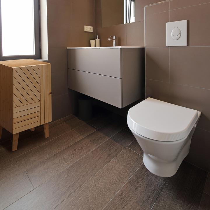 Actual product image Relaxdays Bamboo bathroom cabinet (40 x 37 x 70 cm)