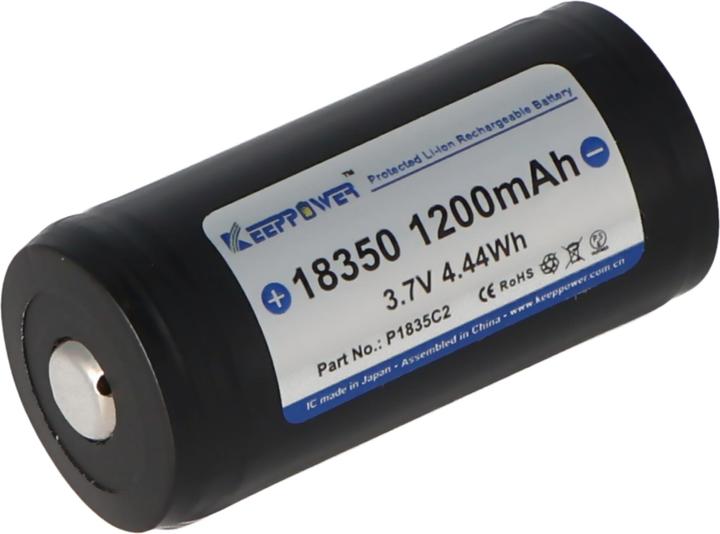 Produktbild Keeppower 18350 (1 Stk., 18350, 1200 mAh)