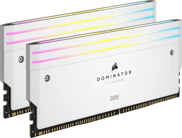 Produktbild Corsair DOMINATOR Titanium Light Enhancement Kit, 2-up config, Functional LEDs, White Heatsink, no DRAM ICs (Mehrfarbig)