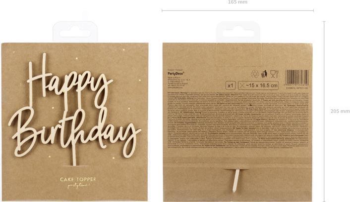 Actual product image Partydeco Happy Birthday