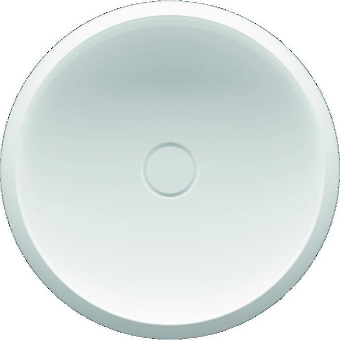 Actual product image Bette BetteCraft Countertop wash basin round, 450 x 450 mm, A241, without tap hole, without overflow (450 mm, 450 mm)