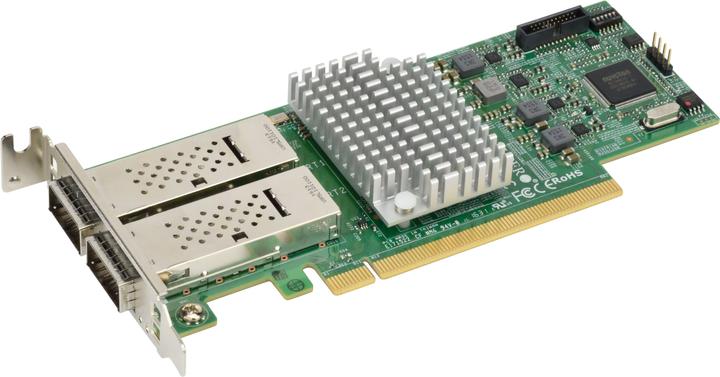 Supermicro AOC-S100G-M2C-O Interface Card/Adapter Built-in (PCI Express 3.0)