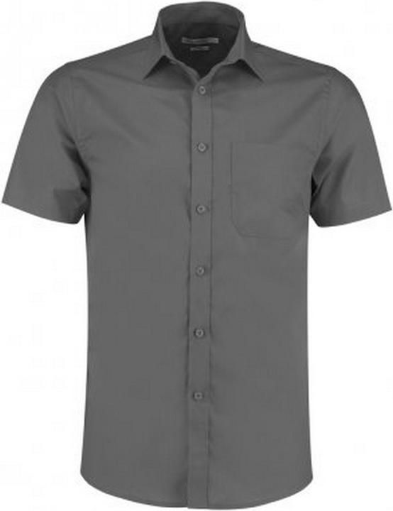 Kustom Kit Kurzarm Tailored Poplin Hemd