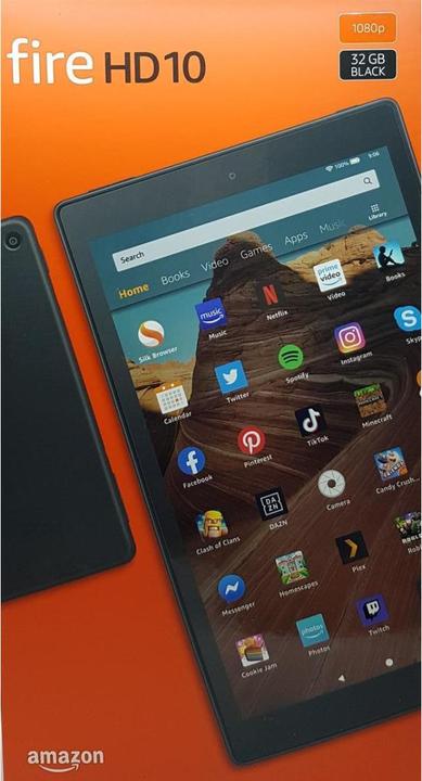 Amazon Tablet Fire HD 10 (2019), 32GB, Octa-Core, 2GB RAM, con offerte speciali, Nero,... (10.10", 32 GB, Nero)