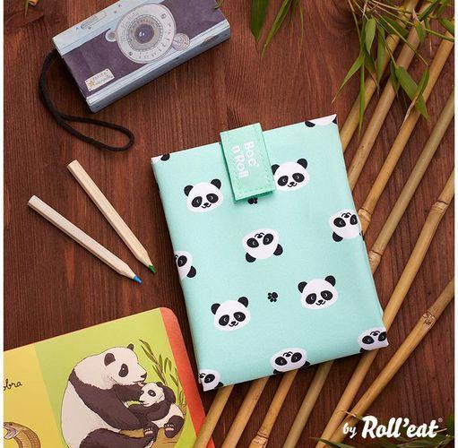 Immagine prodotto Roll'Eat Borsa da pranzo BocnRoll Animali Menta, Panda