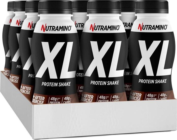 Actual product image Nutramino Protein XL Recovery Shake Chocolate (12x475ml) (Chocolat, 12 pcs., 5.70 g)