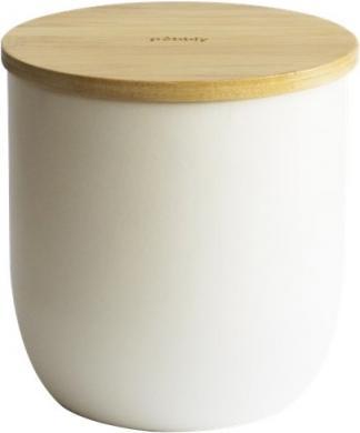 Image du produit Pebbly Boîte à biscuits en métal blanche 2300ml/15x15x15.5 cm (2.30 l)