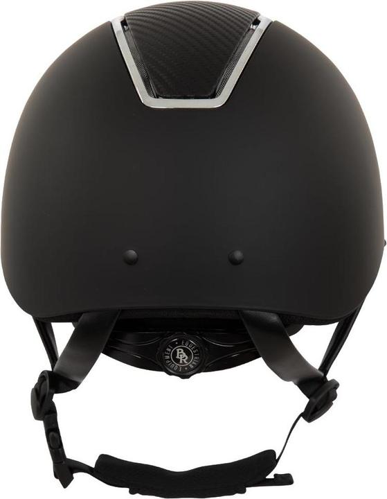 Actual product image BR Equestrian Equipment riding helmet with polo visor omega painted