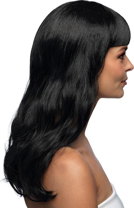 Actual product image Fasnacht Wig Party Chic black
