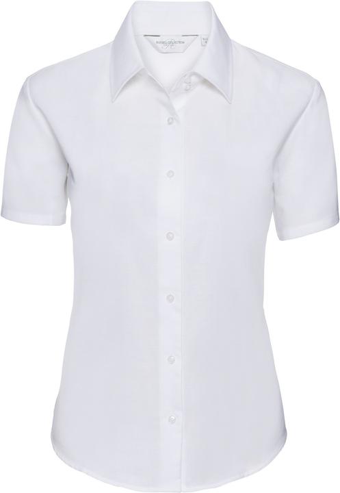 Russell Collection Easy Care Oxford Bluse Kurzarm