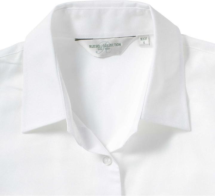 Image du produit Russell Collection Easy Care Blouse Oxford manches courtes (6XL)