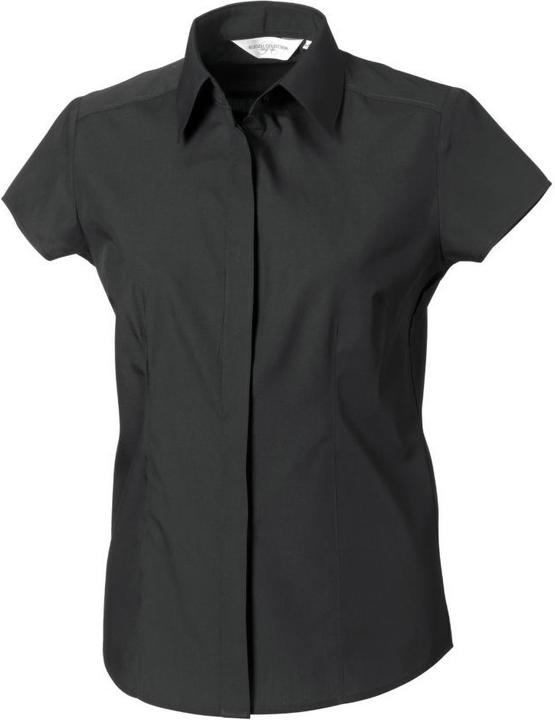Image du produit Russell Collection Poplin Blouse à manches courtes facile d'entretien (M)