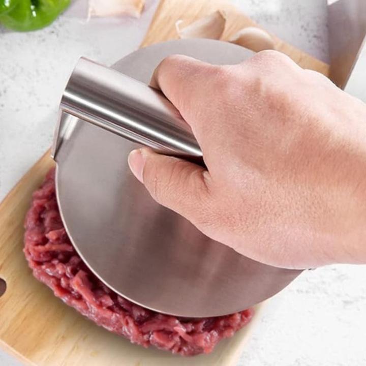 Actual product image Hermex 5-tlg. Burger-Set Burgerpresse Schmelzglocke Patty-Wender Ei-Ring Streuer
