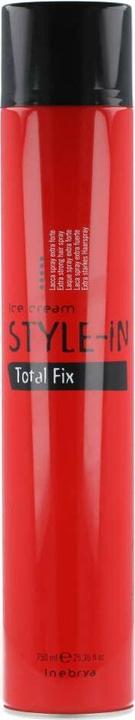 Inebrya Ice Cream Style-In Total Fix Hairspray ekstra mocny lakier do włosów 750ml (W) (750 ml)