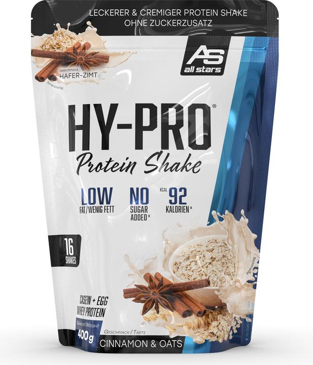 Produktbild All Stars Hy-Pro Protein Shake (400G Beutel) (Cinnamon & Oats, 1 Stk., 400 g)