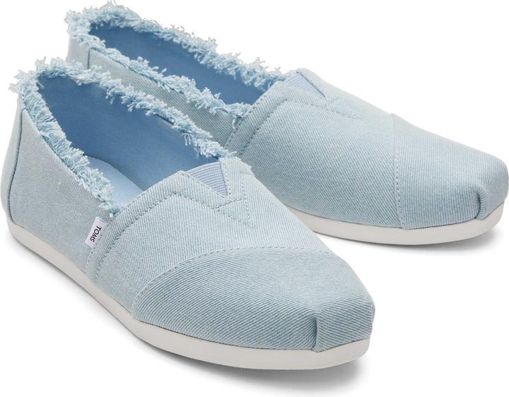 Produktbild Toms damen espadrilles aus devalé-jeans mit fransen alpargata (35.5)