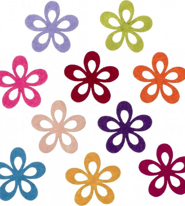 Image du produit Glorex Fleurs en feutre, 10p. 4cm