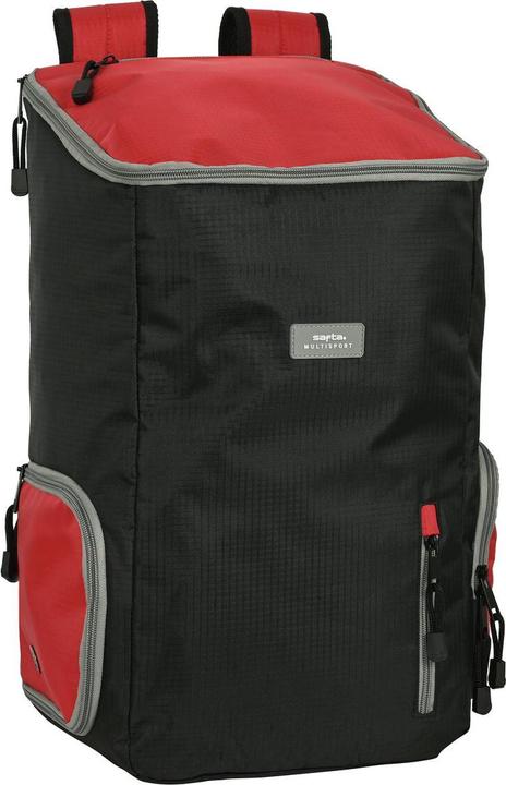Safta Rucksack Multisports Schwarz Rot Sportlich 28 x 50 x 22 cm