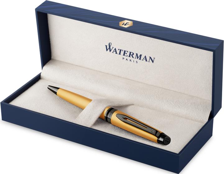 Actual product image Waterman Ballpoint pen Expert Metallic SE M (Yellow, Grey, 1 x)