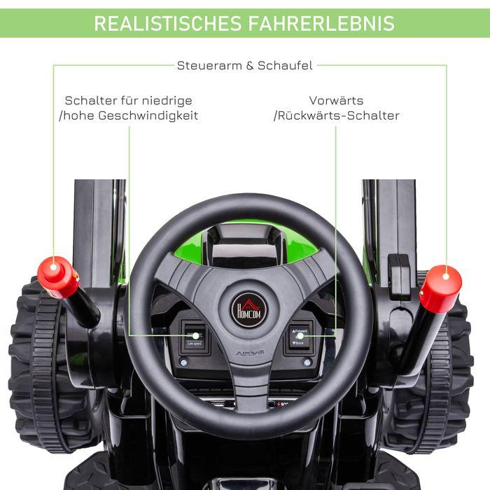 Actual product image Swisshandel24 Children's electric excavator sit-on excavator for children ride-on excavator off-road tractor