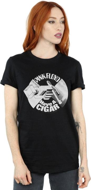 Actual product image Pink Floyd Womens/Ladies Have A Cigar Cotton Boyfriend T-Shirt (L)