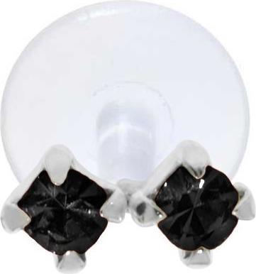 Image du produit Bijouteria Piercing d'oreille (Bioplastique, Cristallin, Argent 925)