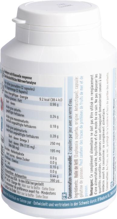 Nährwerte und Zutaten B'Onaturis Novakrill Nko Krillöl (120 Stück, Kapseln, 0.50 g)