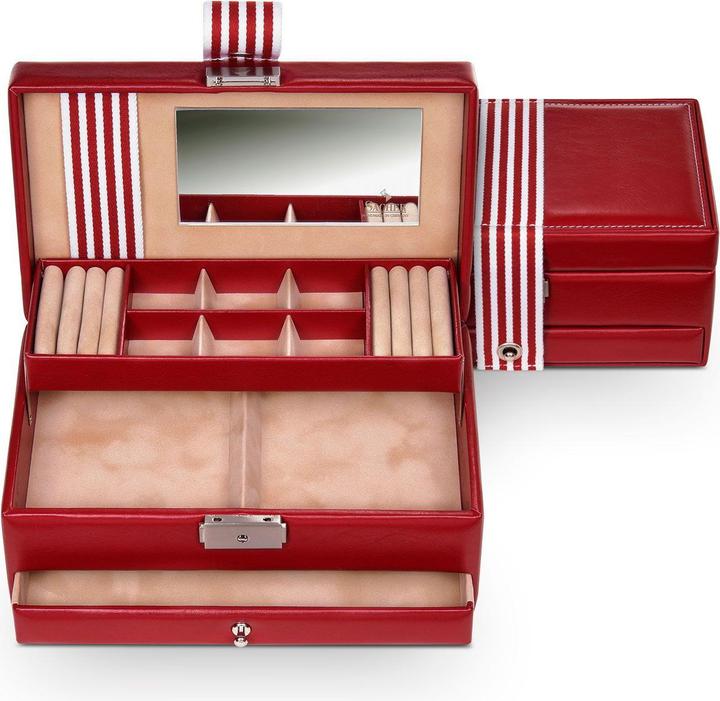 Actual product image Sacher 34.509.295043 - Jewellery box Helen young red