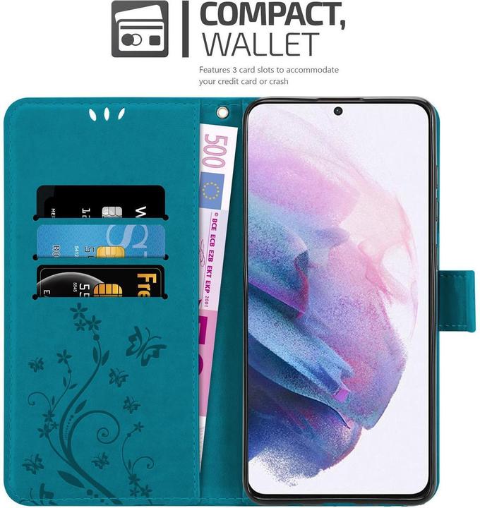Actual product image Cadorabo Flower Book cover (Samsung Galaxy S21+)