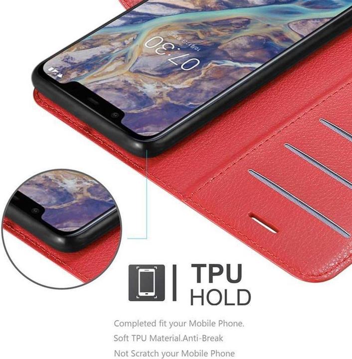 Actual product image Cadorabo Book with stand function cover (Nokia 7.1 Plus)