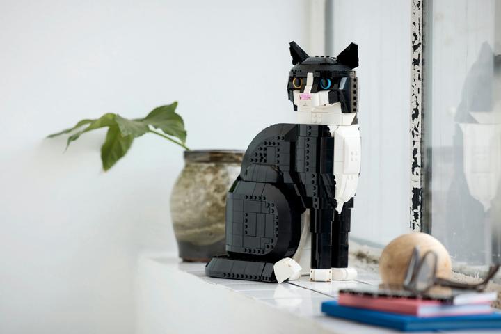 Produktbild LEGO Schwarz-weisse Katze (21349, LEGO Seltene Sets, LEGO Ideas)