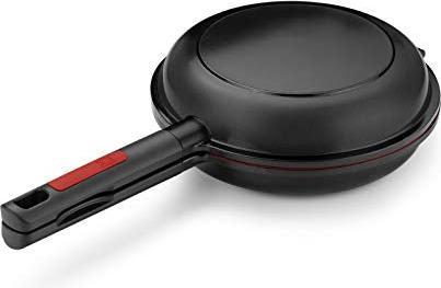 Immagine prodotto BRA Teglia doppia, 24 cm (24 cm, Padella per friggere, Alluminio pressofuso)