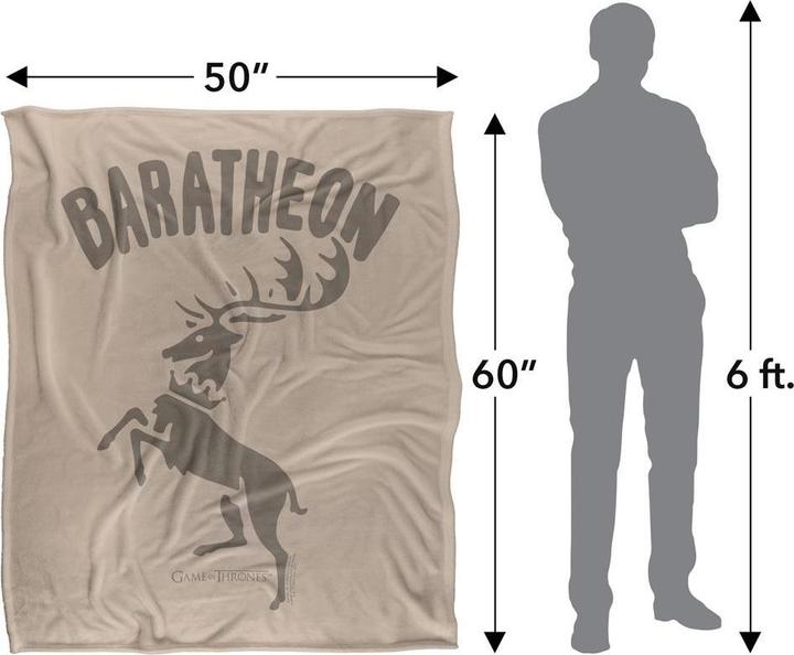Actual product image Game of Thrones Baratheon Crest Blanket (152 x 127 cm)