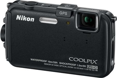 Nikon Coolpix AW100, 16MP, Wasserfest, 5x Zoom, Schwarz (1/2,3'')
