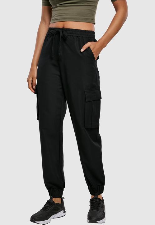 Actual product image Urban Classics Ladies Viscose Twill Cargo Pants (S)
