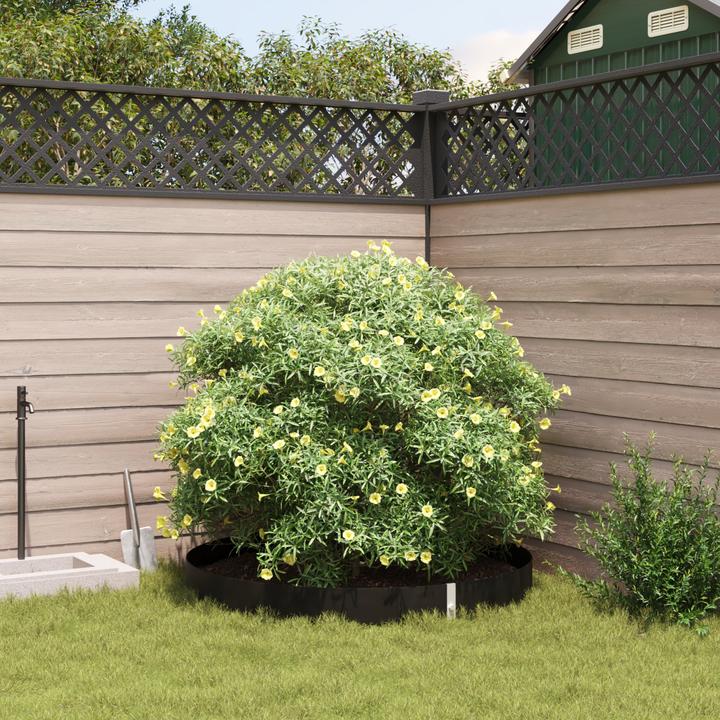 Produktbild VidaXL Wurzelsperre mit Verbindungsschienen Schwarz 0,7x5 m 1,5 mm HDPE