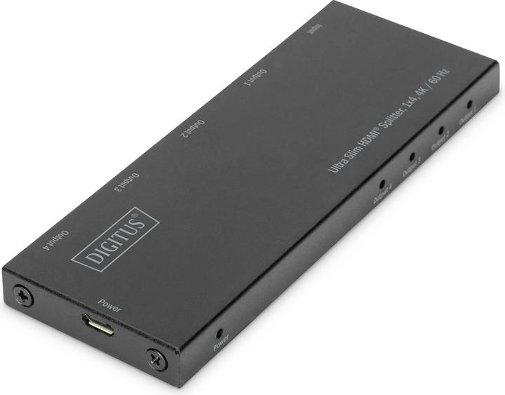 Digitus Ultra Slim HDMI® splitter, 1x4, 4K / 60 Hz