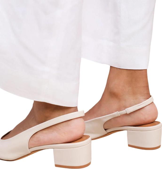 Actual product image Where's That From Womens/Ladies Michigan Patent Leather Sling Back Low Block Heel Sandals (37)
