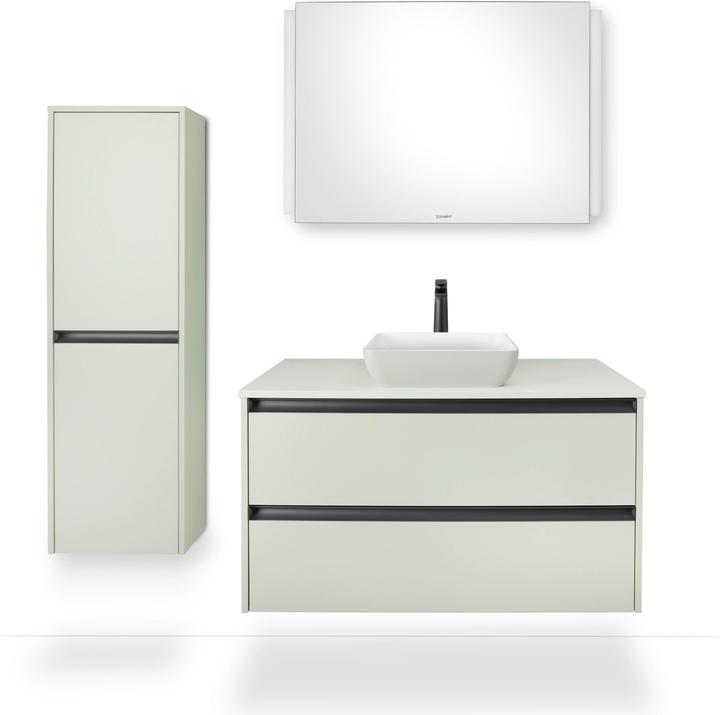 Interior paint white silk matt, Exterior colour pale green matt